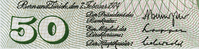 50 Franken, 1974